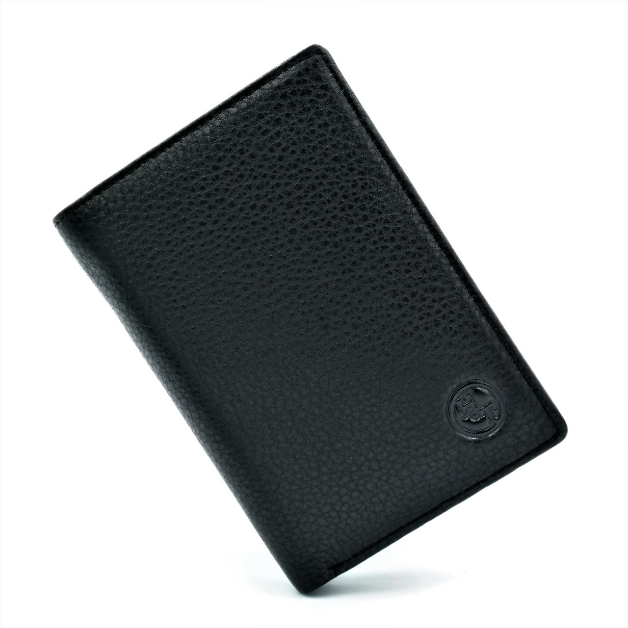 

Мужской кожаный кошелёк H.T.Leather чёрного цвета 13,5 х 9,5 х 2,5 см
