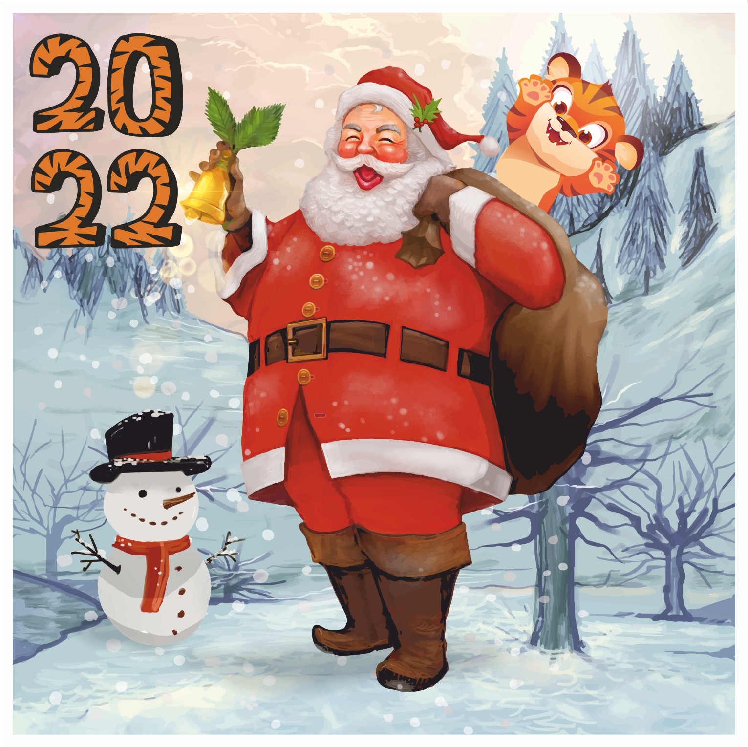 

Фотозона на 2022 год Vivay “Санта” 200x200 см (8725)