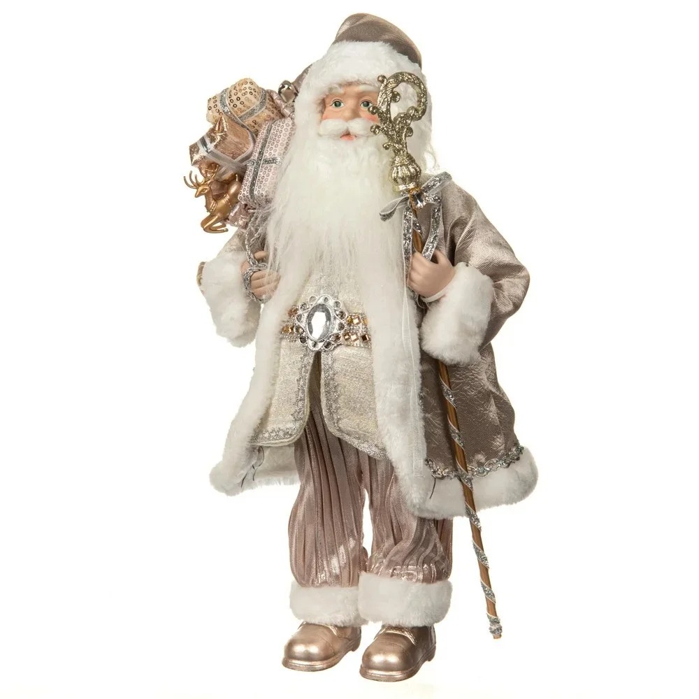 

Новогодняя фигурка игрушка "Санта Клаус" h=46 см 6011-012