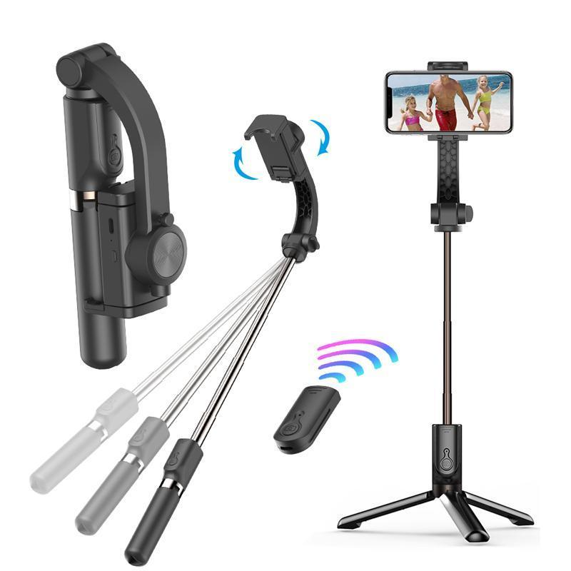 

Селфи-держатель Gimbal GS-30 с функциею стабилизации телефона та Bluetooth пультом дистанционного управления Black