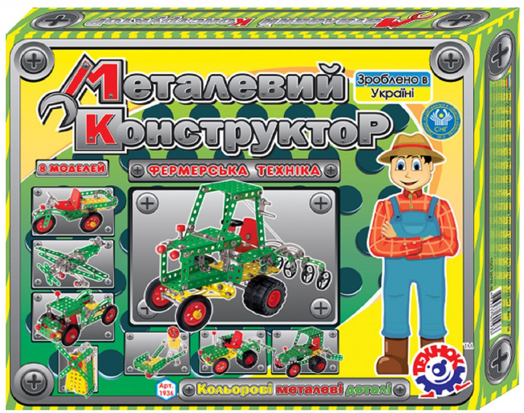 

Конструктор металлический Technok Фермерская техника (1936) (4823037601936)