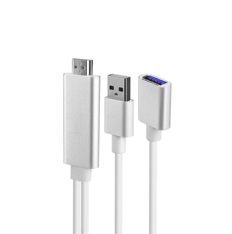 

Конвертер USB папа на HDMI папа 1,8м White 4K/2K