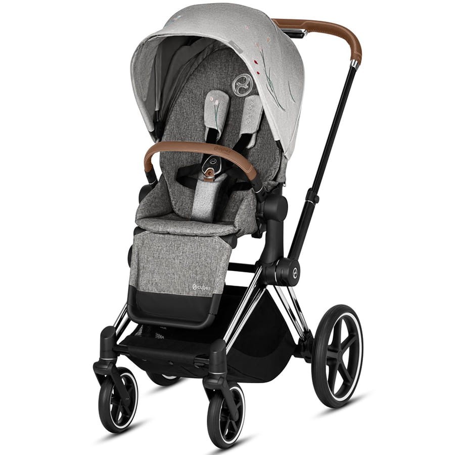 

Прогулочная коляска Cybex Priam Fashion Edition Koi mid grey шасси Chrome Brown