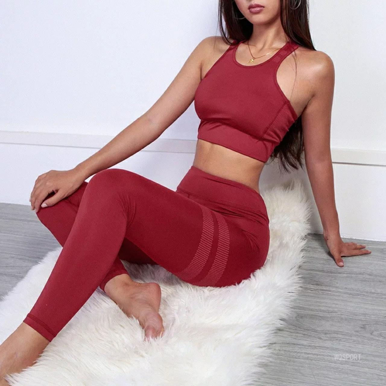 

Женский костюм для фитнеса Whatiwear бордовый M (1201-red-M)