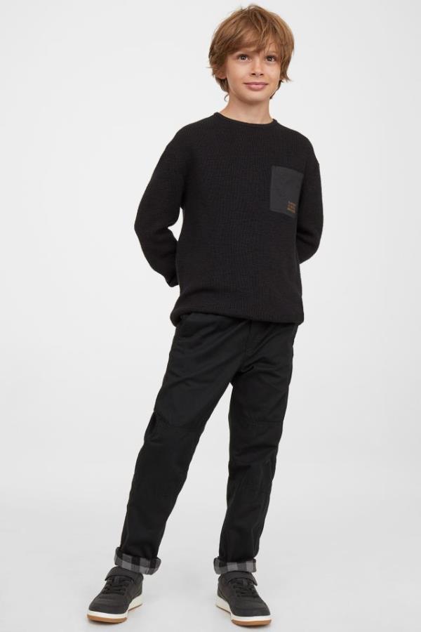 

Брюки H&M х6082 чорні, утеплені 170