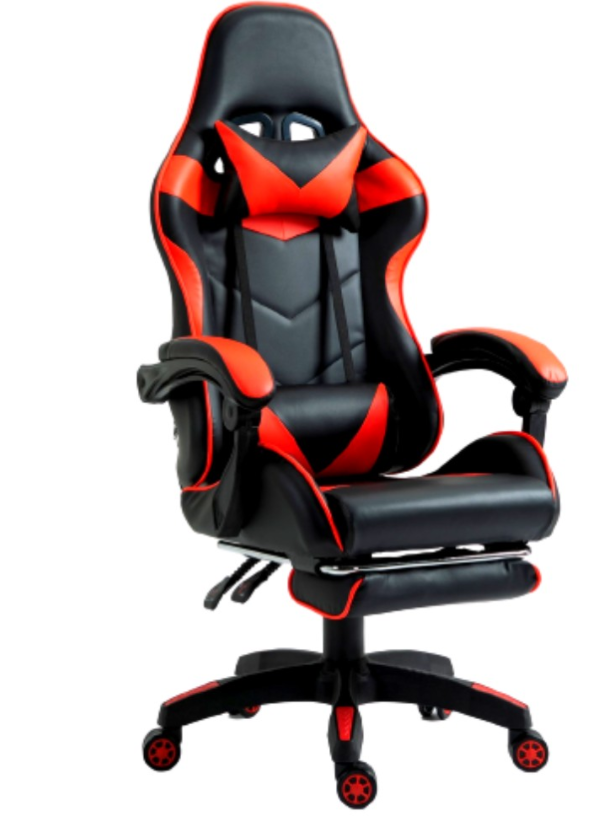 

Кресло геймерское Vecotti GT Red с подставкой черно-красное