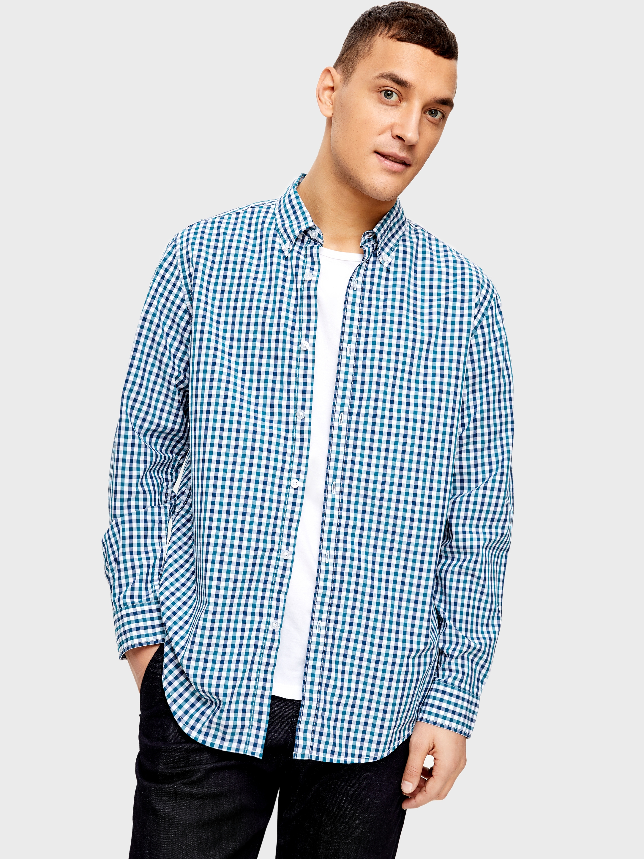 

Рубашка O'STIN Casual MS1U42N8S-N8  Темно-Бирюзовая, Рубашка O'STIN Casual MS1U42N8S-N8 S Темно-Бирюзовая