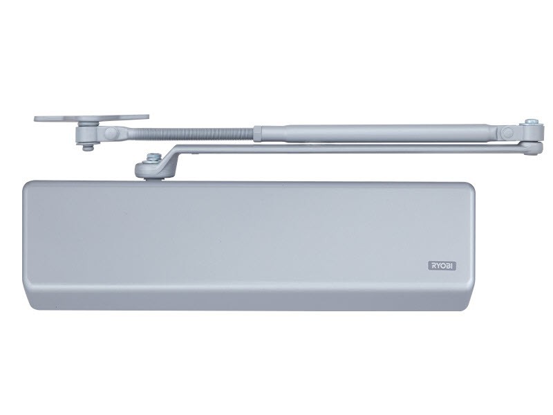 

Дверной доводчик RYOBI 4550 D-4550 BC/DA UNIV серебро универсальная тяга EN 2-7+ 200кг 1600мм FIRE