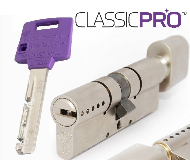 

Цилиндр Mul-T-Lock ClassicPro 92мм (27х65Т) ключ/тумблер никель-сатин 3 ключа