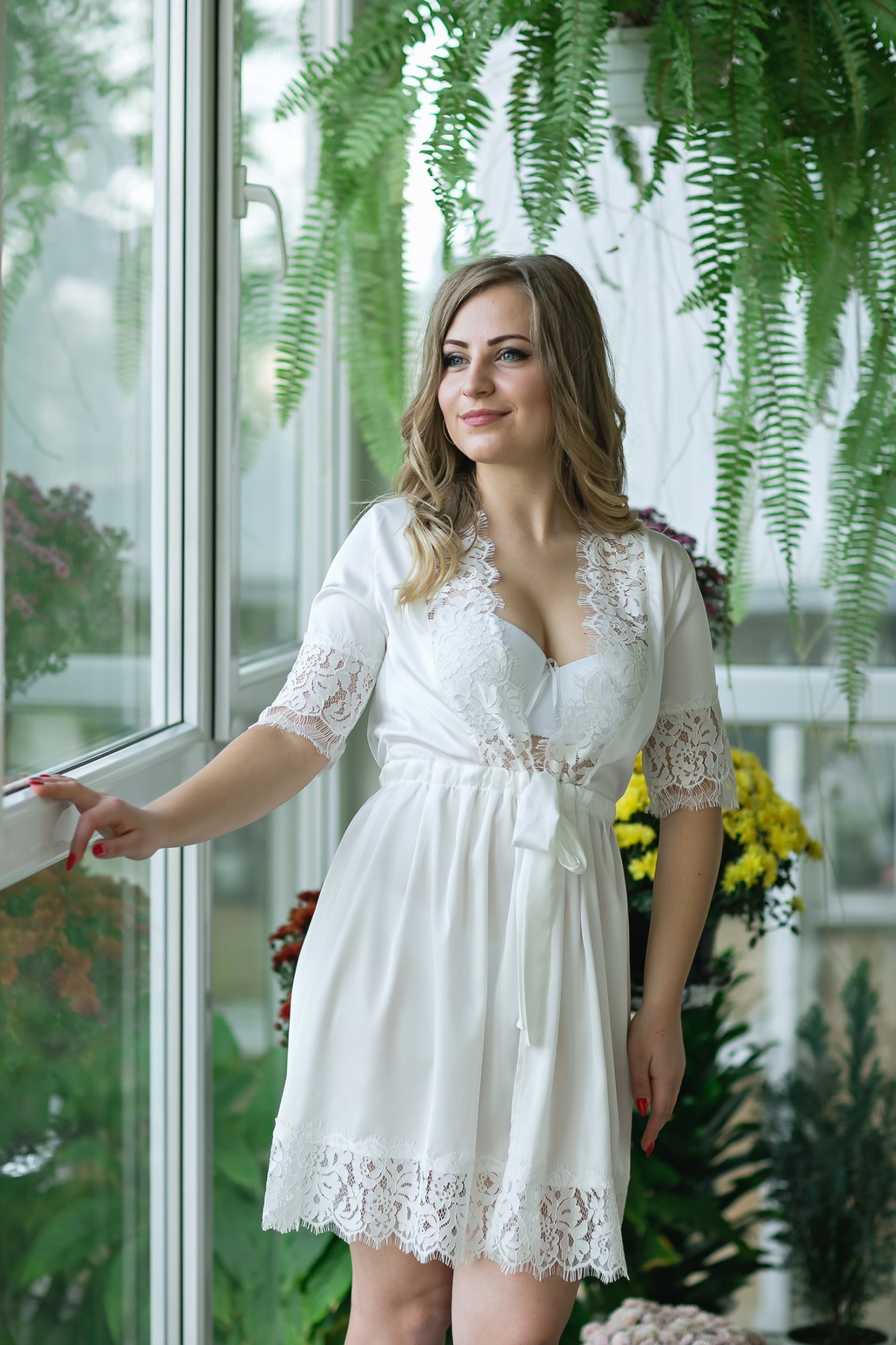 

Будуарный халат AdalineBride Wendy XXL (52-54) айвори 20-51