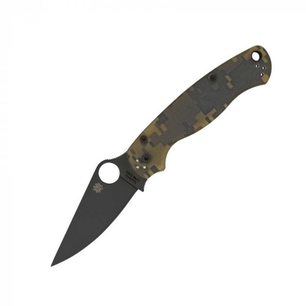 

Карманный нож Ніж Spyderco Para-Military2 Camo Black