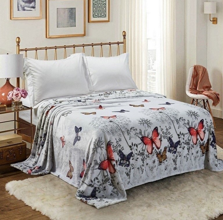 

Плед-покрывало велсофт "Мой мотылек" CottonTwill 180х210 см (СТП49-3)