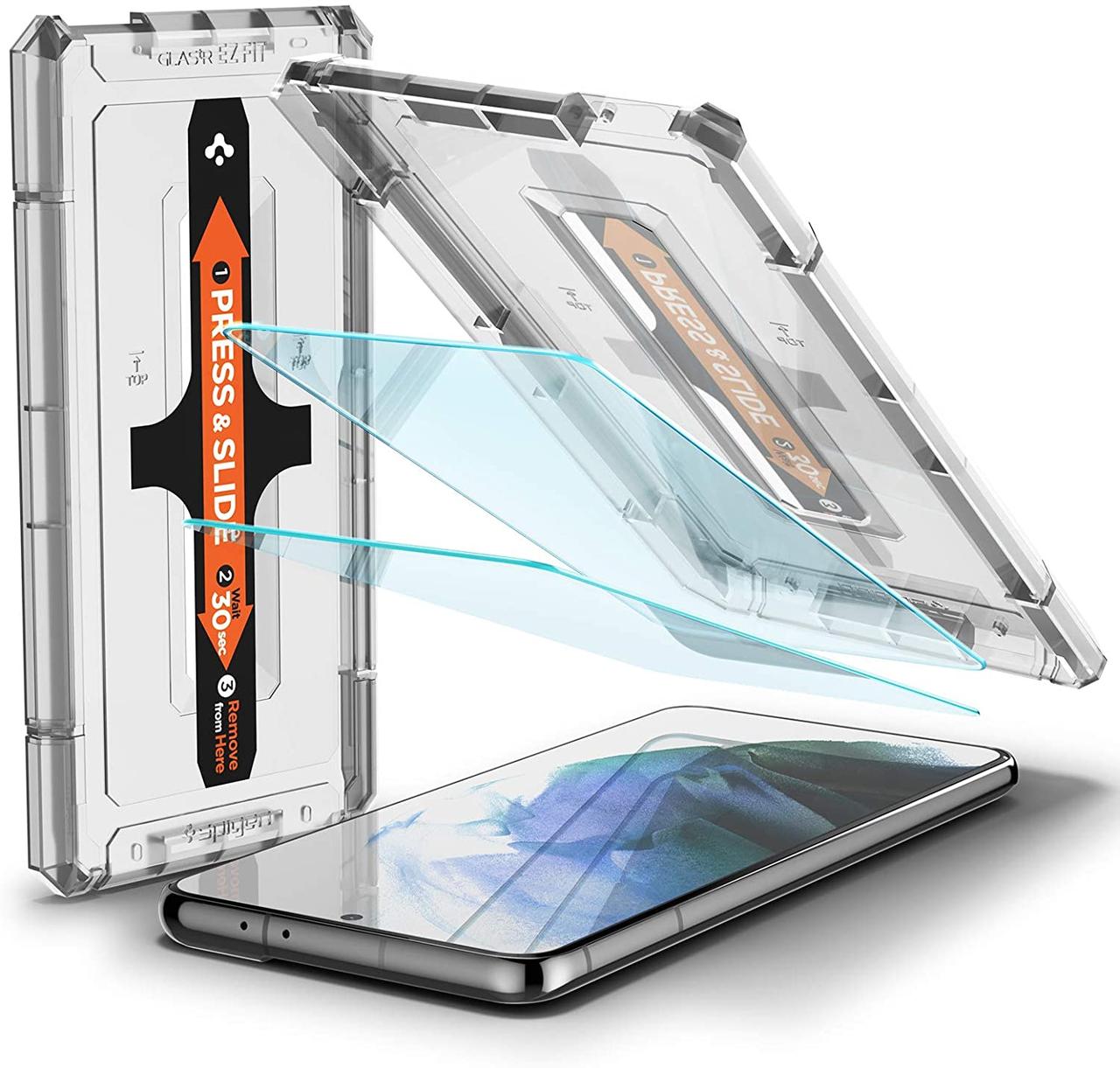 

Защитное стекло Spigen для Samsung Galaxy S21 Plus EZ Fit GLAS.tR (2 Pack)