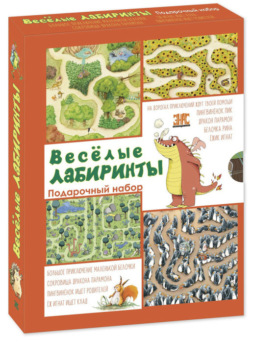 

ВЕСЁЛЫЕ ЛАБИРИНТЫ. Подарочный набор из 4-х книг