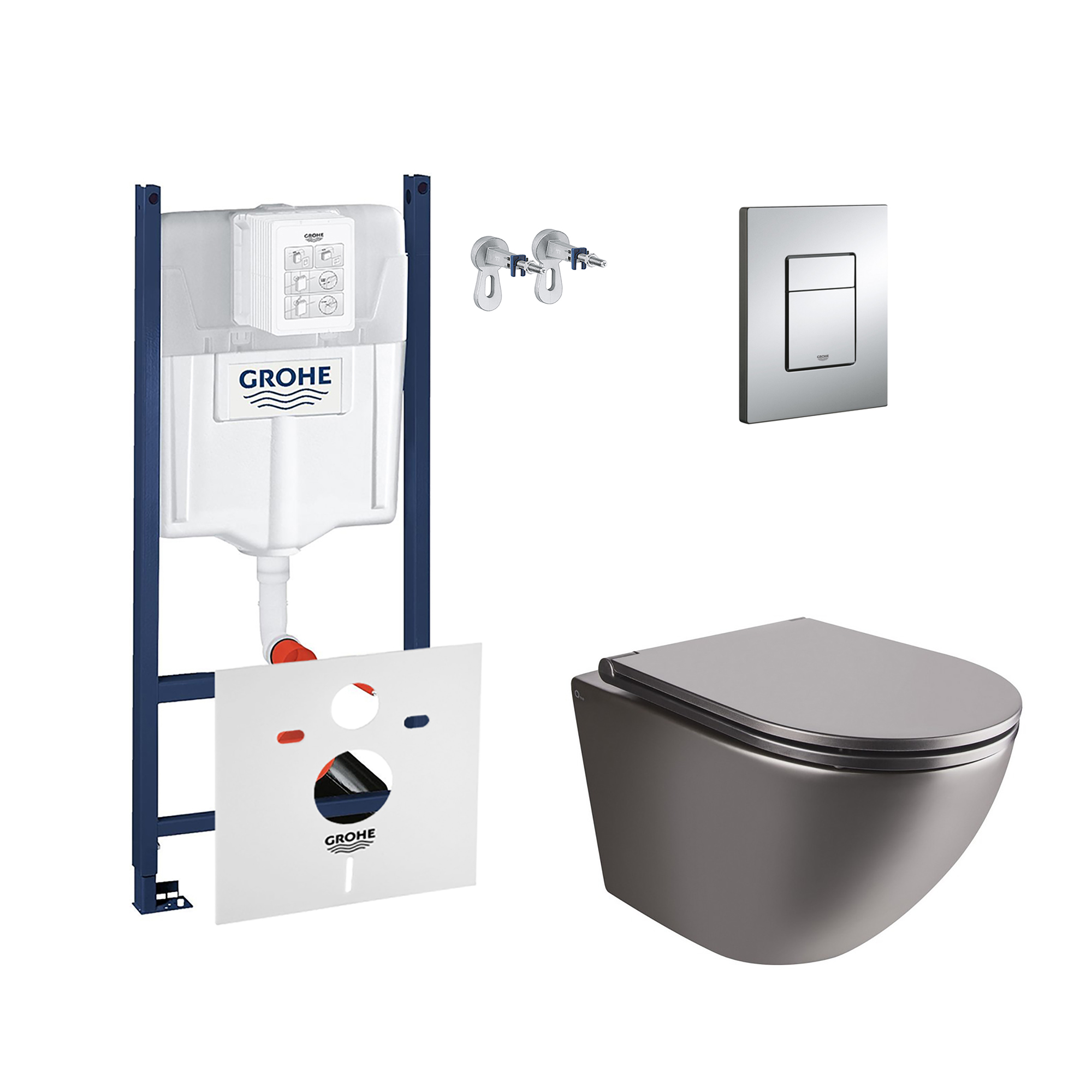 

Набор инсталляция 4 в 1 Grohe Rapid SL 3884000G + унитаз с сиденьем Qtap Robin QT1333046ENRMB