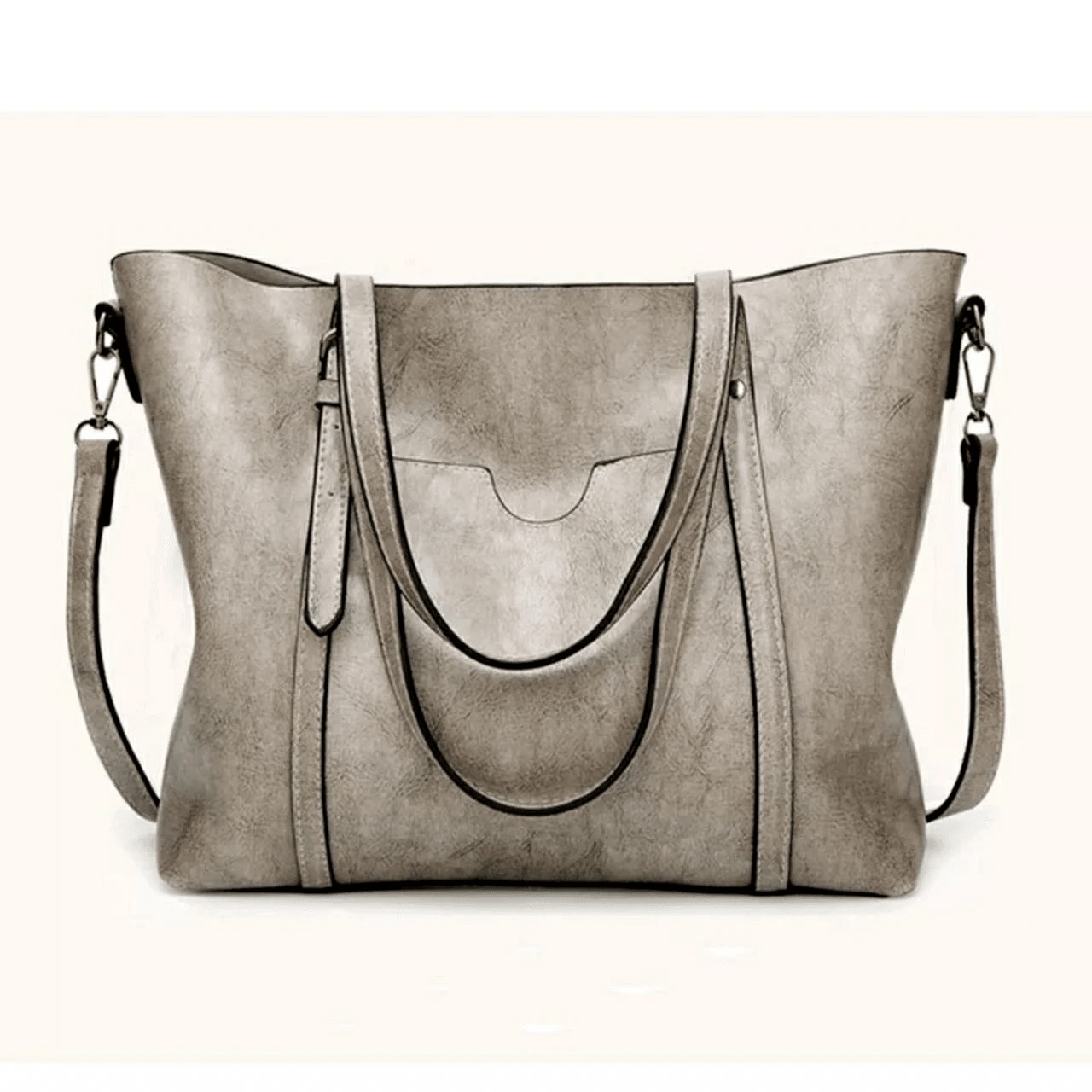

Женская сумка Funmardi большая серая (1062-gray)
