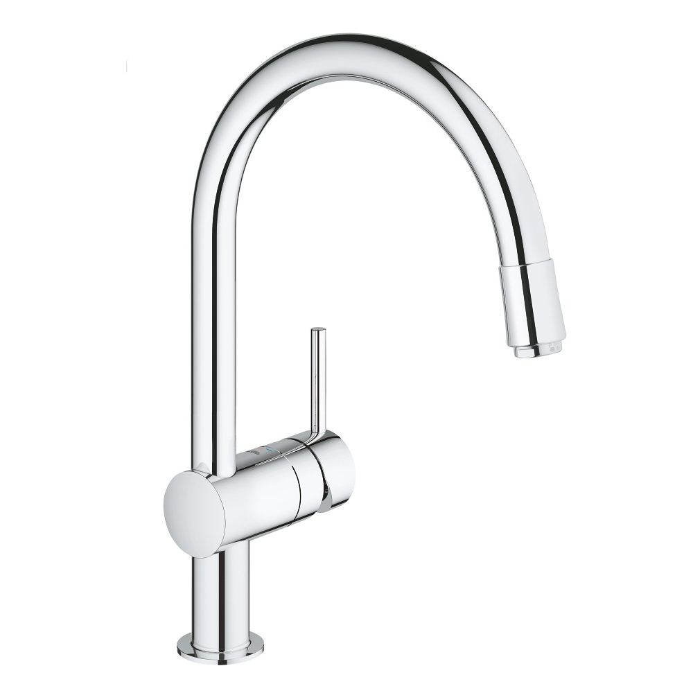 

Смеситель для кухни с выдвижным изливом Grohe Minta 32918000