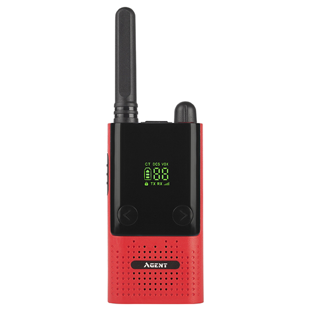 

Рация Agent AR-T9 (0.5W, PMR446, 446 MHz, до 10 км, 16 каналов, АКБ), красная