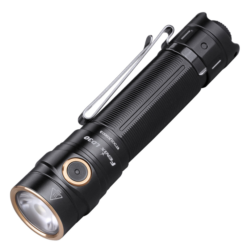 

Фонарь Fenix LD30 (Luminus SST40, 1600 люмен, 7 режимов, 1x18650, USB Type-C), комплект