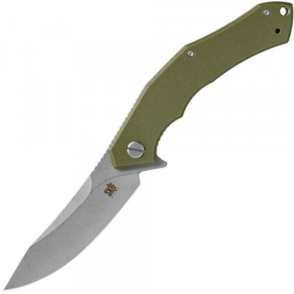 

Нож складной SKIF Whaler SW (длина: 230мм, лезвие: 95мм), оливковый