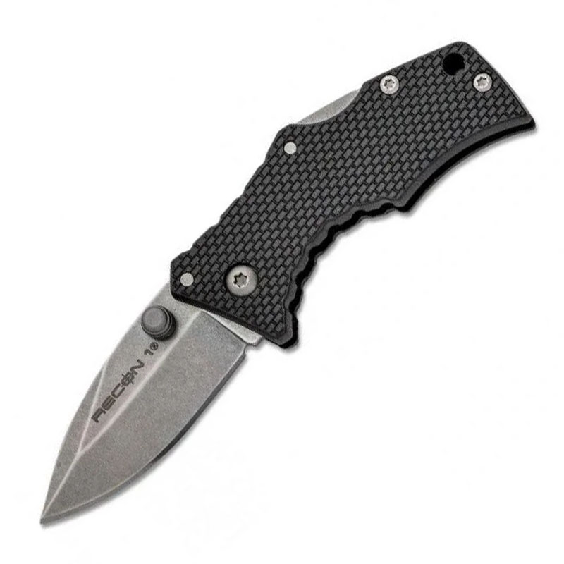 

Нож складной Cold Steel Micro Recon 1 Spear Point (длина: 111мм, лезвие: 50мм), черный