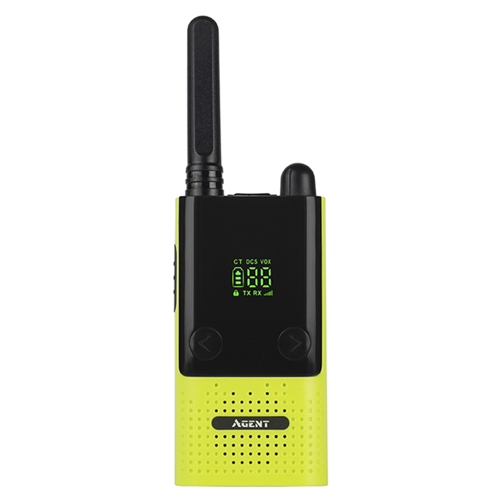 

Рация Agent AR-T9 (0.5W, PMR446, 446 MHz, до 10 км, 16 каналов, АКБ), лайм