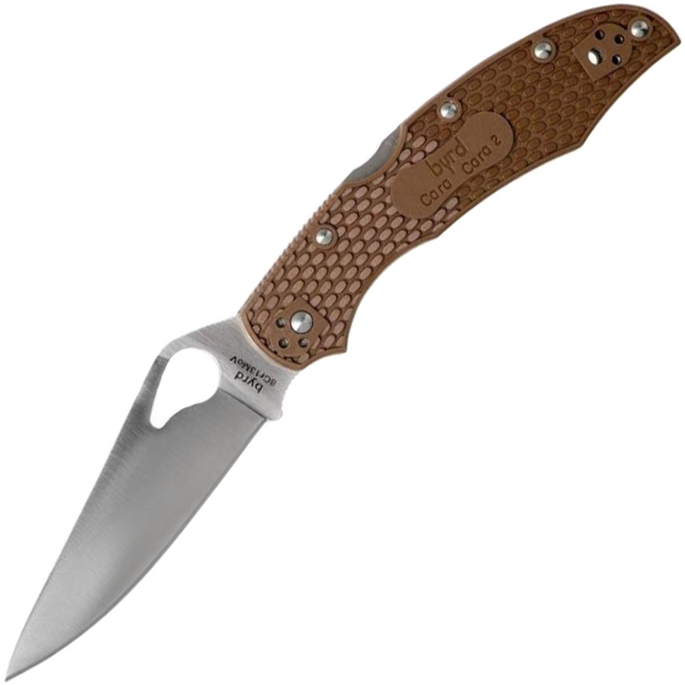 

Нож складной Spyderco Byrd Cara Cara 2 (длина: 217мм, лезвие: 95мм), коричневый