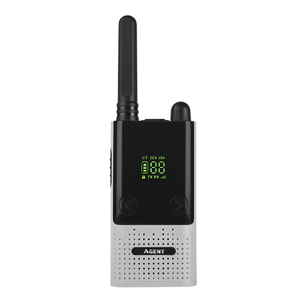 

Рация Agent AR-T9 (0.5W, PMR446, 446 MHz, до 10 км, 16 каналов, АКБ), серая