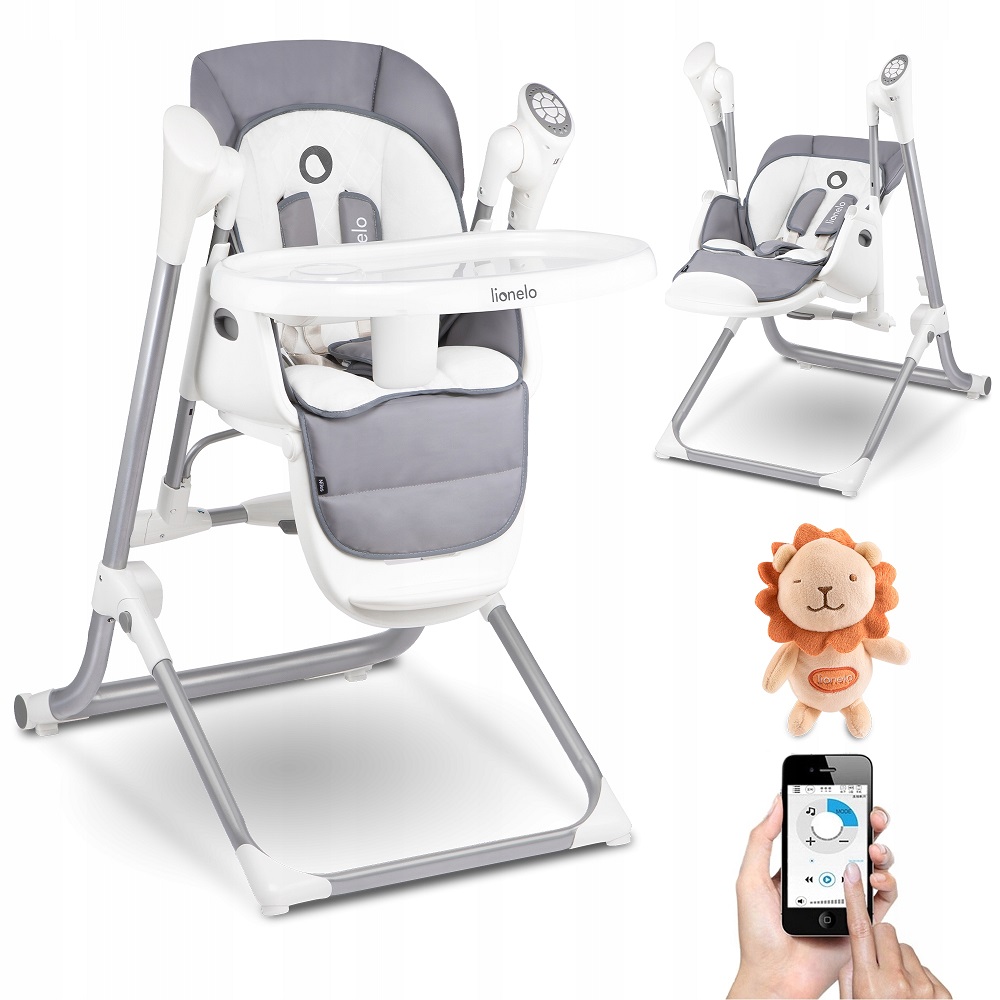 

Стульчик для кормления Lionelo Niles Grey