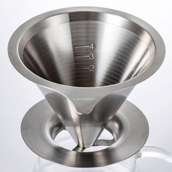 

Многоразовый металлический пуровер Hario 02 Double Mesh DMD-02-HSV
