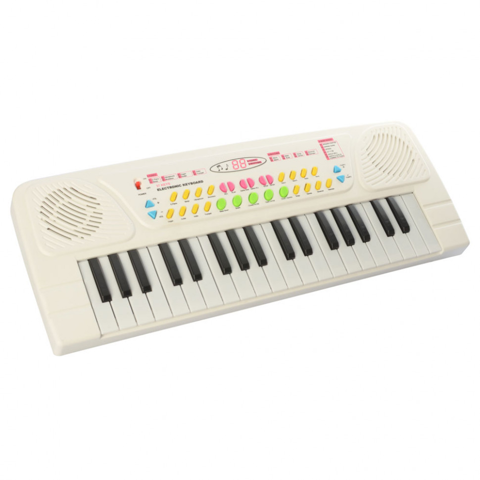 

Детский синтезатор 37 клавиш (Белый) BX-1605B(White)