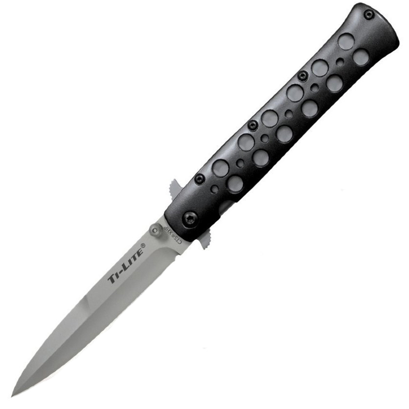

Нож складной Cold Steel Ti-Lite 4 (длина: 222мм, лезвие: 102мм, S35VN), черный