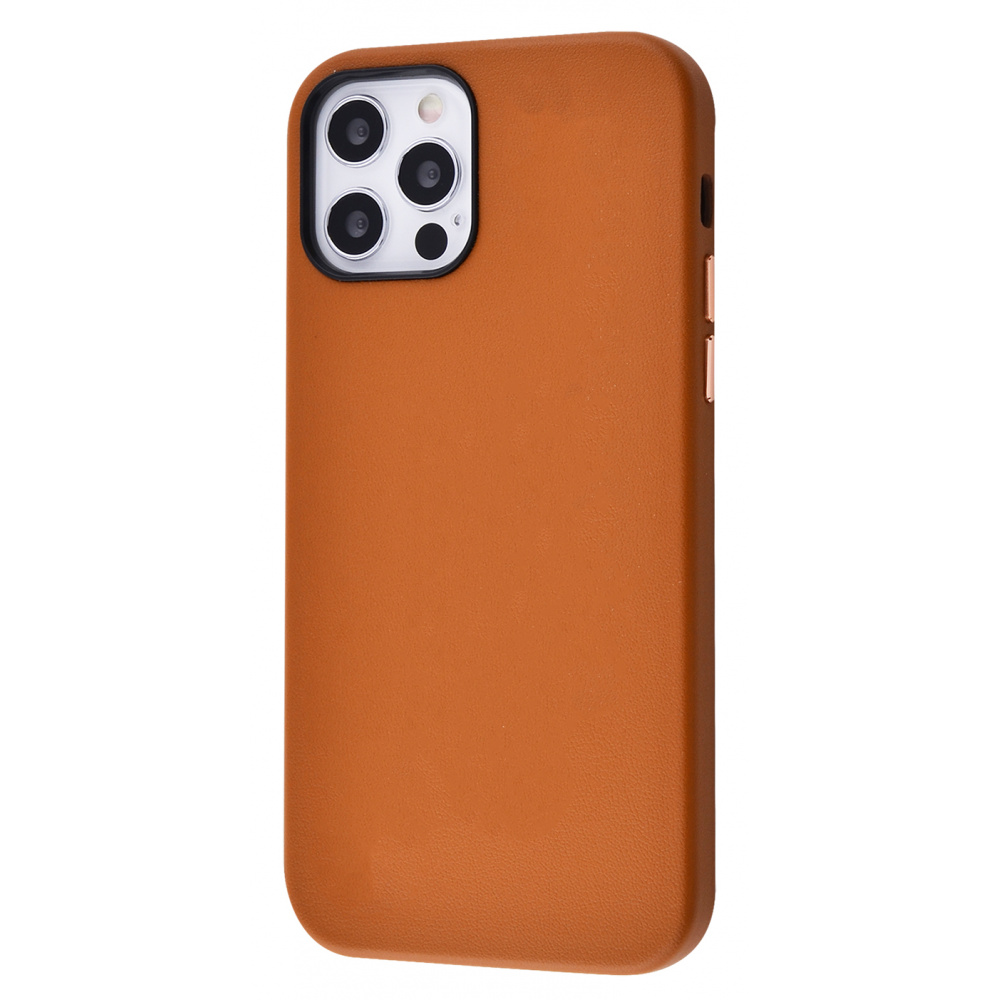 

Чехол-накладка TOTU Leather Case (Genuine Leather) iPhone 12/12 Pro brown Коричневый