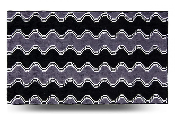 

Коврик для ванной Dariana 70x120 см графитовый Волна D-6681-YV