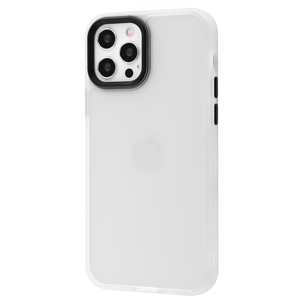 

Чехол PRC Shadow Matte Metal Buttons iPhone 12/12 Pro matte white Белый N33613