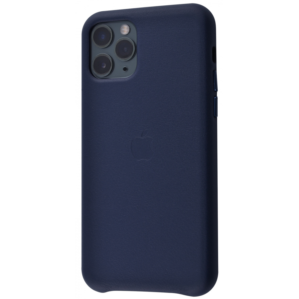 

Чехол-накладка с мягкой подкладкой PRC Leather Case iPhone 11 Pro Max midnight blue Синий