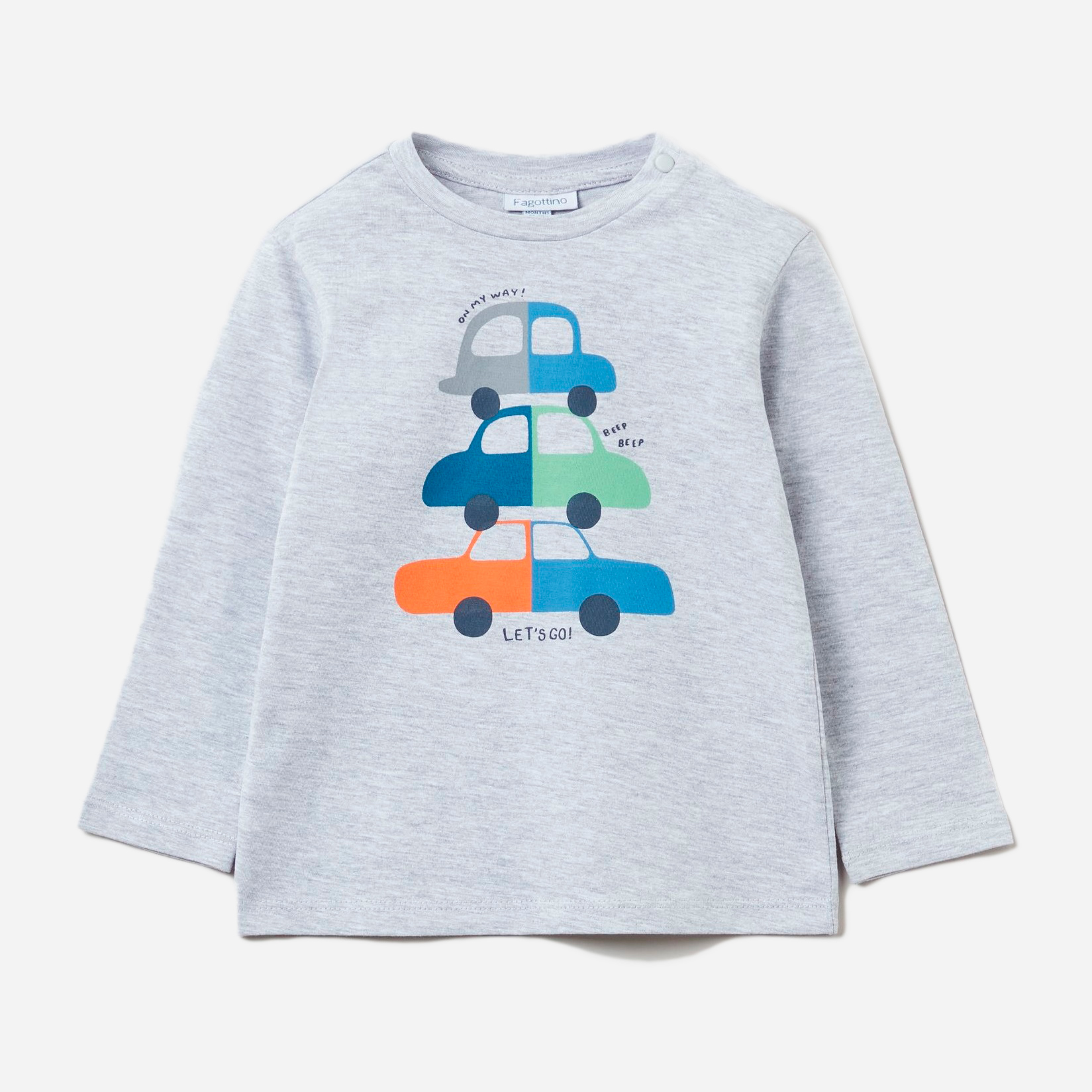 

Футболка с длинными рукавами OVS 1293714 74 см Grey (8059301590750)