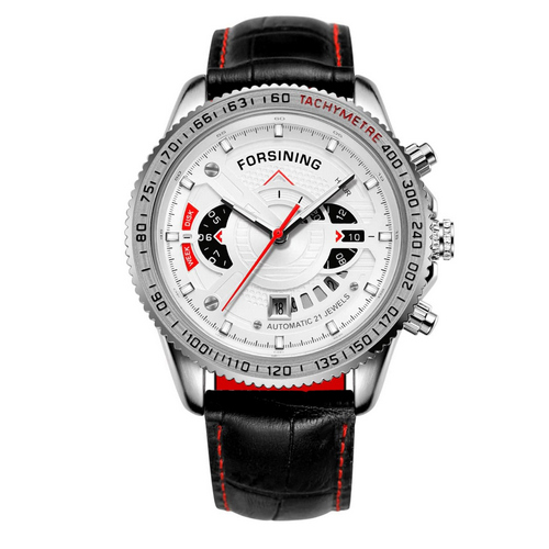 

Наручные часы Forsining GMT1186 Black-Red-Silver-White