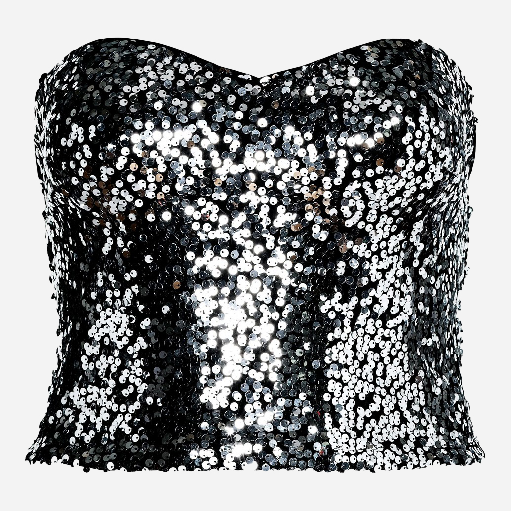 

Топ H&M 0407203_блестки-сер  Черный, Топ H&M 0407203_блестки-сер L Черный