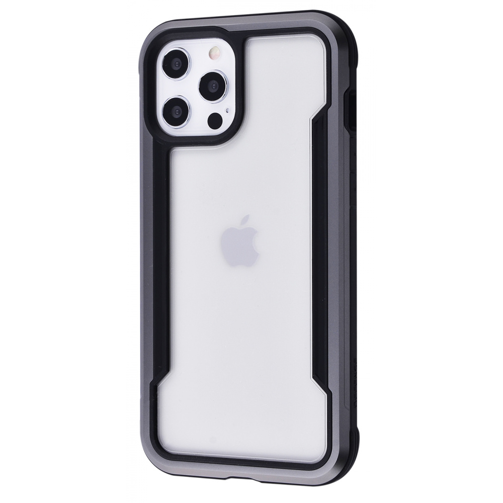 

Чехол-накладка противоударный Defense Shield Series (Metal+PC+TPU) iPhone 12 Pro Max gray Серый