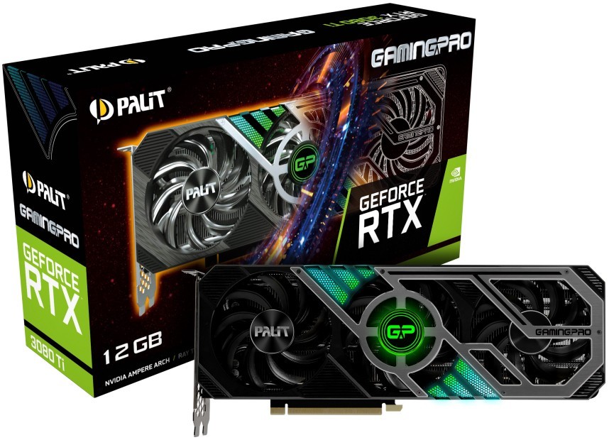 

Видеокарта PALIT GeForce RTX 3080 Ti 12GB GDDR6X GAMINGPRO