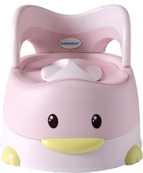 

Детский горшок Babyhood Утёнок с полиуретановым кольцом розовый (BH-114PU) (6923149603762)