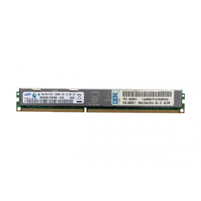

Серверная оперативная память Samsung 4GB DDR3 2Rx4 PC3L-10600R HS LP (M392B5170FM0-YH9, M392B5170EM1-YH9) / 1732 (M392B5170FM0-YH9)