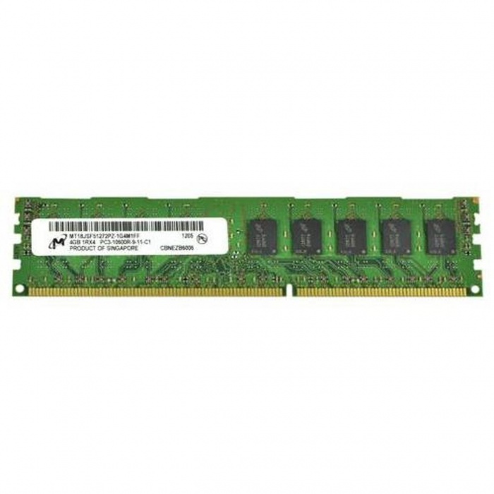 

Серверная оперативная память Micron 4GB DDR3 1Rx4 PC3-10600R (MT18JSF51272PZ-1G4M1, MT18JSF51272PZ-1G4D1) / 6354