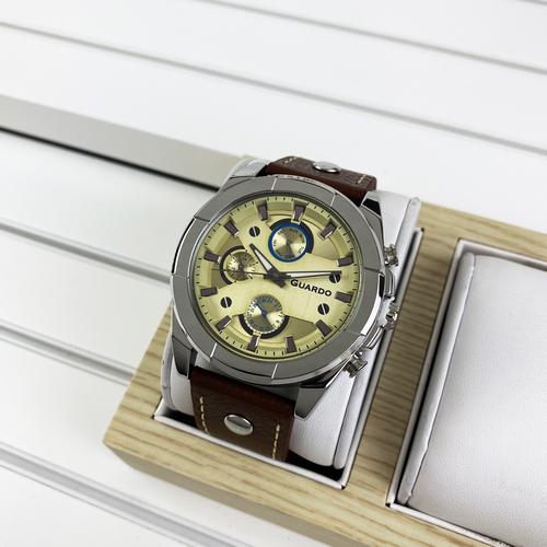 

Наручные часы Guardo 10281-3 Brown-Silver-Gold