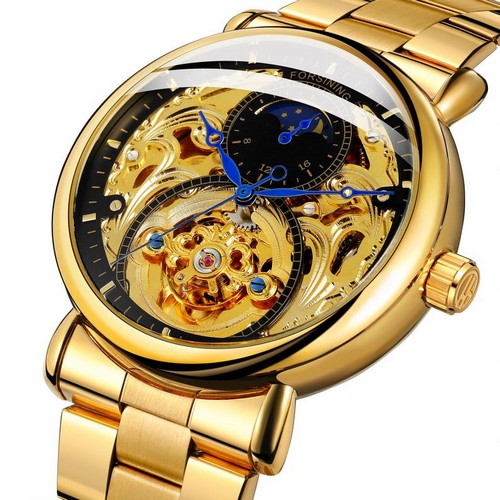 

Наручные часы Forsining 8177 Gold-Black