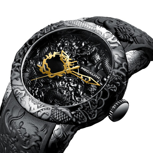 

Наручные часы Megalith 8041M All Black Dragon Sculpture
