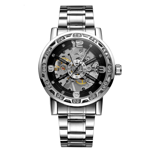 

Наручные часы Forsining S1201 Silver-Black