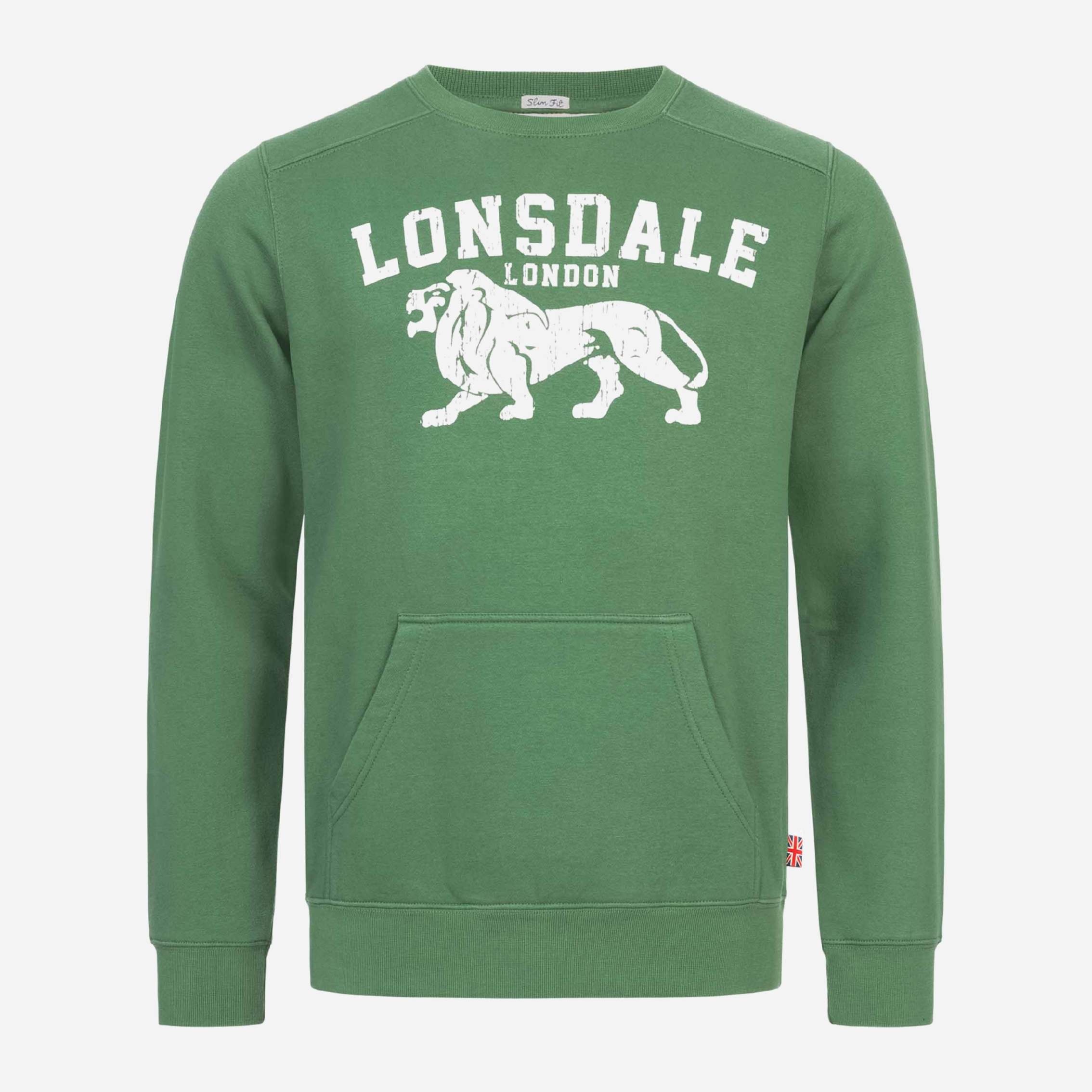 

Свитшот Lonsdale KERSBROOK 117135-5005 S Bottle Green/Ecru