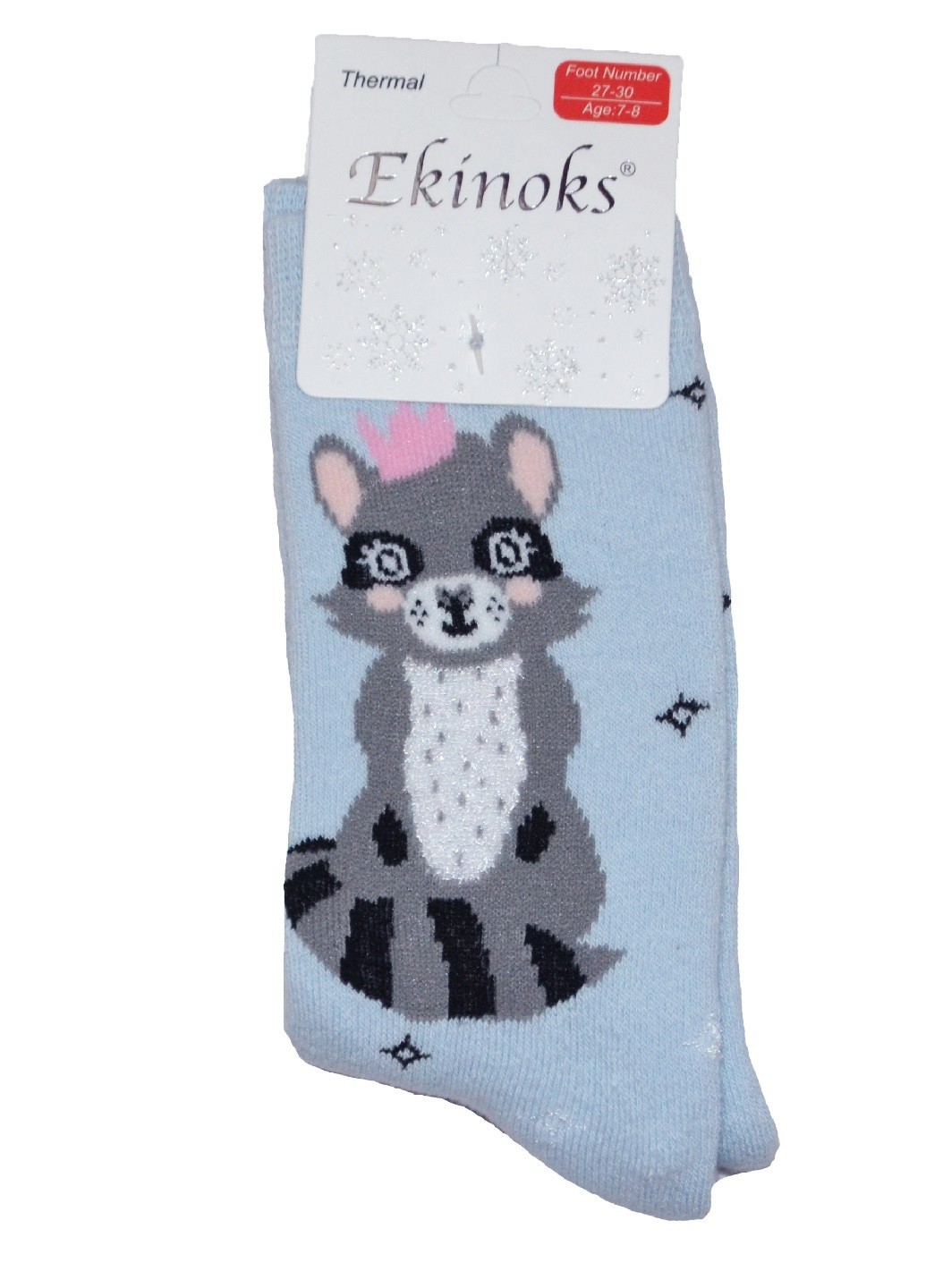 

Носки Ekinoks Socks девочкам с принтом енот - (3-4г) голубой (TSK--03, Носки Ekinoks Socks девочкам с принтом енот 21-22 (3-4г) голубой (TSK-21-03)